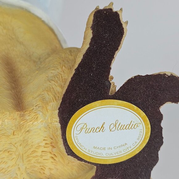 Golden Retriever Nautical Figurine In Sailor Outfit Ship Wheel By Punch Studio - Picture 6 of 8